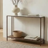 Bottego Console Table Antique Copper|brown lifestyle