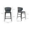 Delaney Counter Stool|grey lifestyle