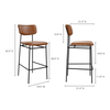 Sailor Bar Stool Brown|brown lifestyle