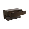 Jonah Floating Nightstand Dark Brown|brown