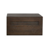 Jonah Floating Nightstand Dark Brown|brown