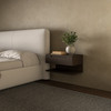 Jonah Floating Nightstand Dark Brown|brown lifestyle