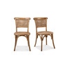 Churchill Dining Chair Light Brown (Set of 2)|brown