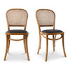 Bedford Dining Chair Light Brown (Set of 2)|brown
