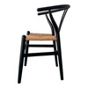 Ventana Dining Chair Black And Natural (Set of 2)|multicolor