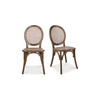 Rivalto Dining Chair Brown (Set of 2)|brown