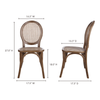 Rivalto Dining Chair Brown (Set of 2)|brown lifestyle