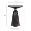 Sonja Accent Table Charcoal Grey|grey lifestyle