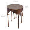Copperworks Accent Table Antique Copper|brown lifestyle
