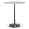 Tori Outdoor Counter Table White Marble|white