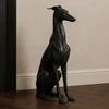 Duke Cast Aluminum Sculpture Black|black lifestyle