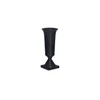 Cassia Cast Aluminum Vase Black|black
