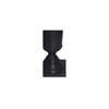 Cassia Cast Aluminum Vase Black|black