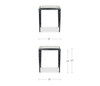 Mari Side Table Clear|clear lifestyle