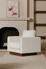 Vernon Accent Chair White|white lifestyle