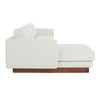 Vernon Left Sectional White|white