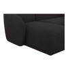 Faye Left Sectional Black Boucle|black