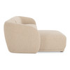 Faye Left Sectional Beige Boucle|beige