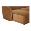 Faye Left Sectional Tan Faux Mohair|tan