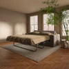 Kiran Sleeper Sofa Warm Charcoal|grey lifestyle