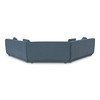 Fraser 3 Piece Modular Sectional with Wedge Slipper|blue
