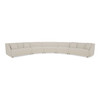 Fraser 5 Piece Modular Sectional|white