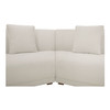 Fraser 5 Piece Modular Sectional|white