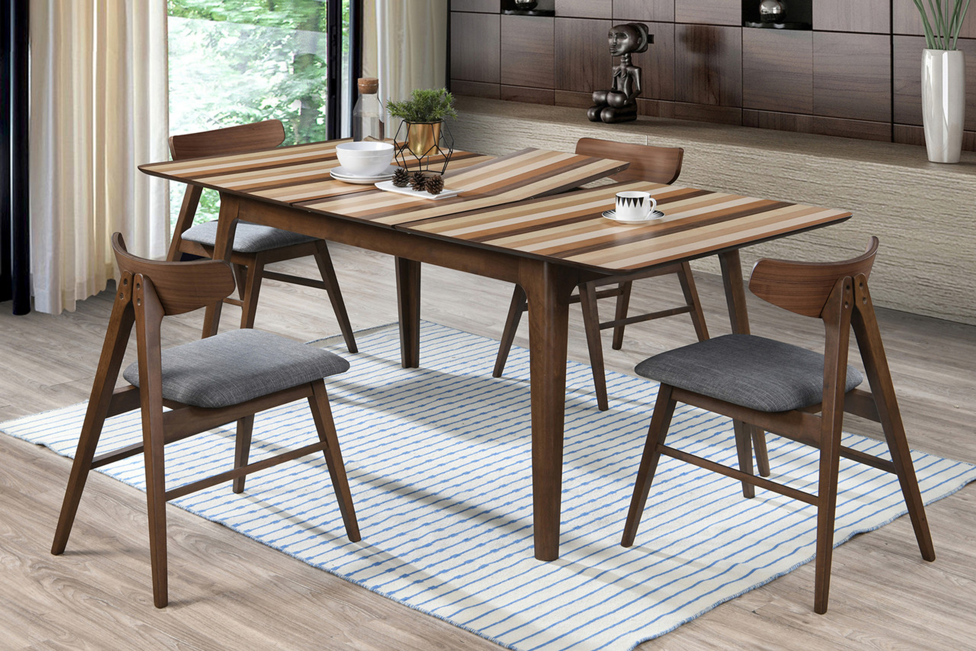 wonderly 5 piece extendable dining set