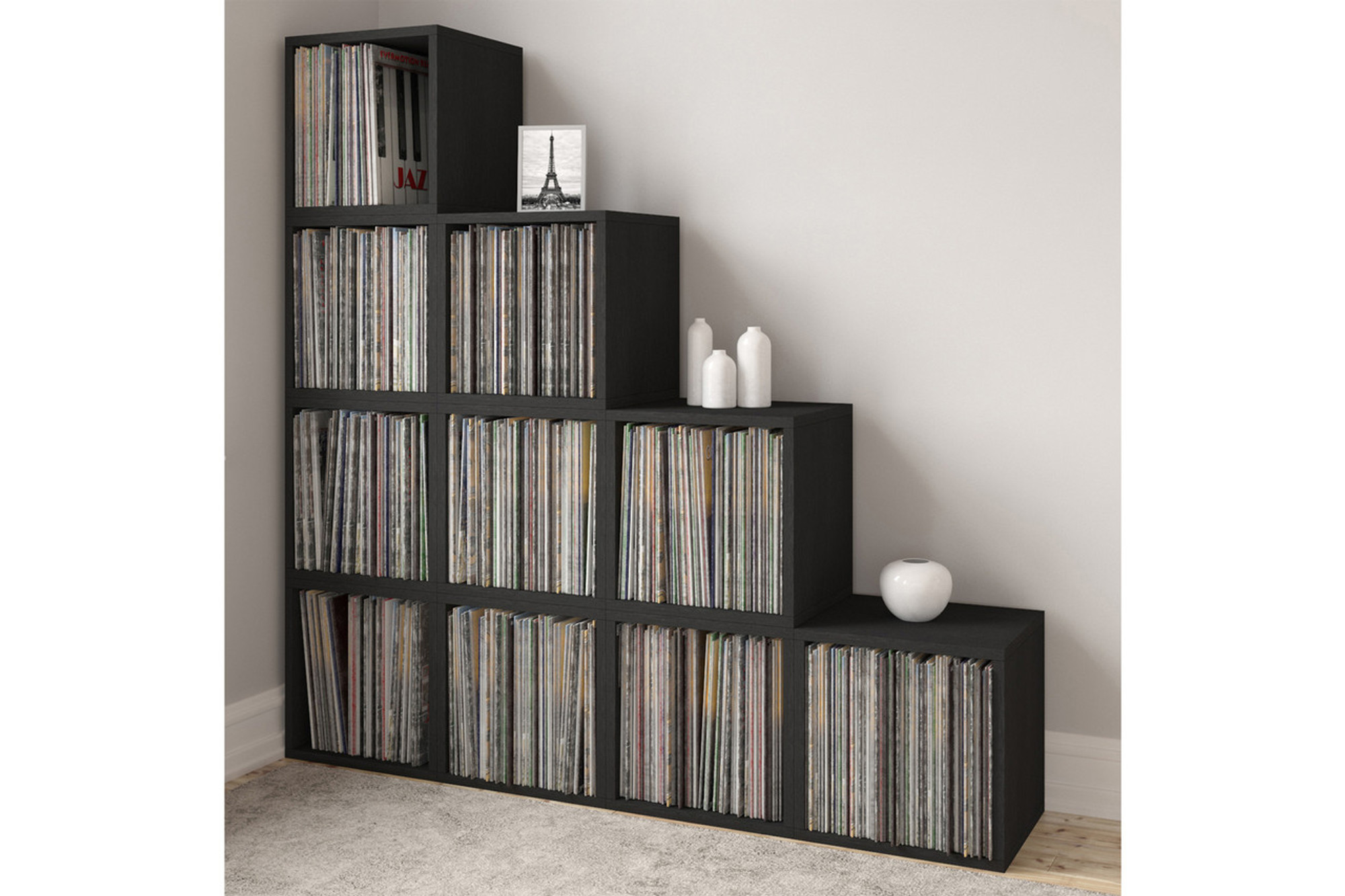 Way Basics 2 Shelf BLOX Cube - Black