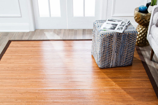 Anji Mountain Contemporary Bamboo Rug|2__x_3____chocolate lifestyle