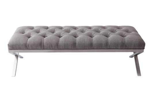 Milo Bench|gray_fabric