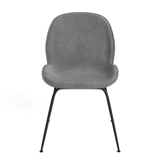 Axel Velvet Dining Chair (Set of 2)|platinum