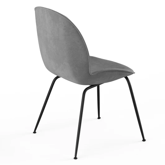 Axel Velvet Dining Chair (Set of 2)|platinum