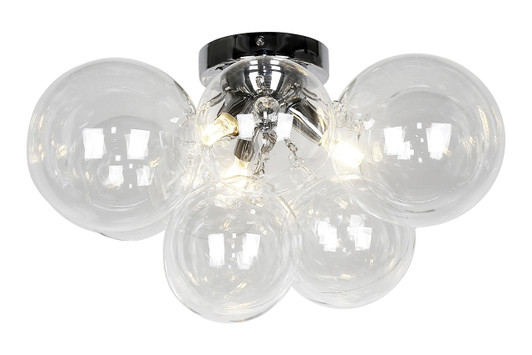 Comet Flush Mount|clear_glass