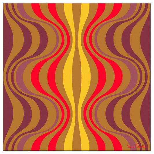 Designer Carpets: Verner Panton VP Onion Rug (Yellow / Red)