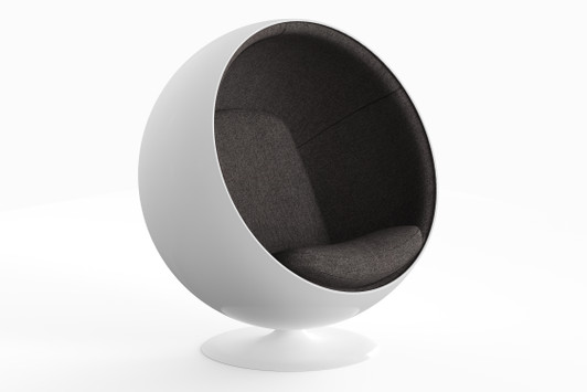 Eero Aarnio Ball Chair|vintage_tweed__moon_grey