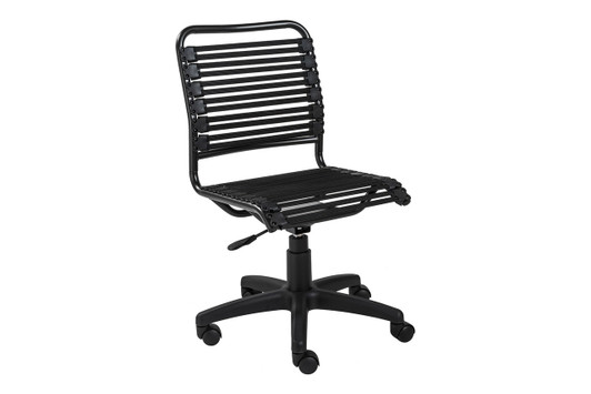 Allison Bungie Flat Office Chair|low_back___black___black