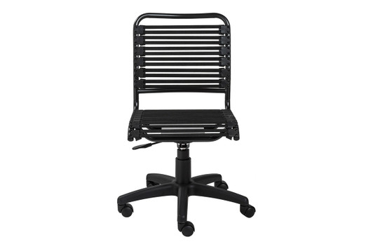Allison Bungie Flat Office Chair|low_back___black___black