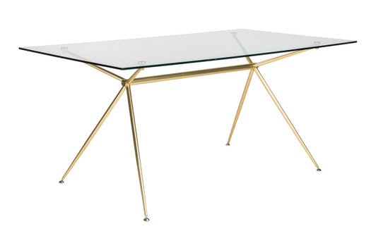 Atos Dining Table|66_inch_matte_brushed_gold