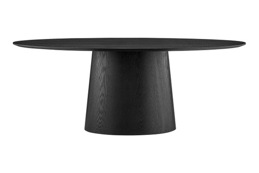 Deodat Oval Dining Table|matte_black