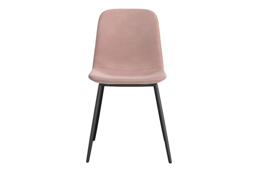 Halldis Velvet Side Chair (Set of 2)|blush