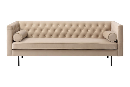 Hayden Velvet Sofa|nude___black