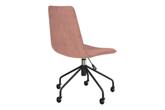 Henley Velvet Office Chair|blush