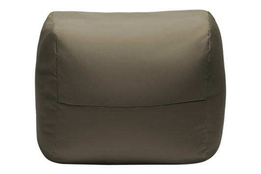 Luckie Square Outdoor Bean Bag Ottoman|taupe