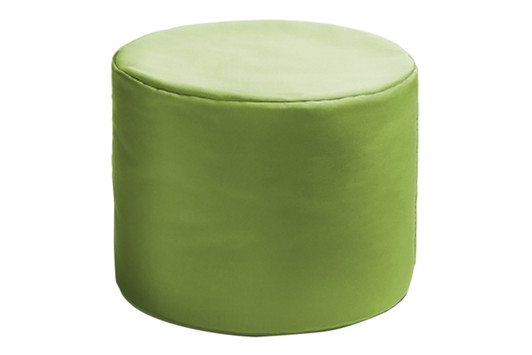 Spring Round Outdoor Bean Bag Ottoman|lime_green