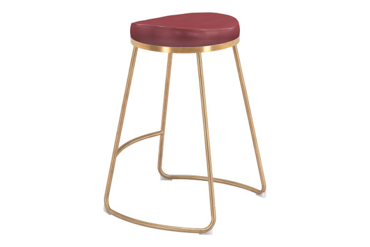 Brenda Counter Stool (Set of 2)|burgundy