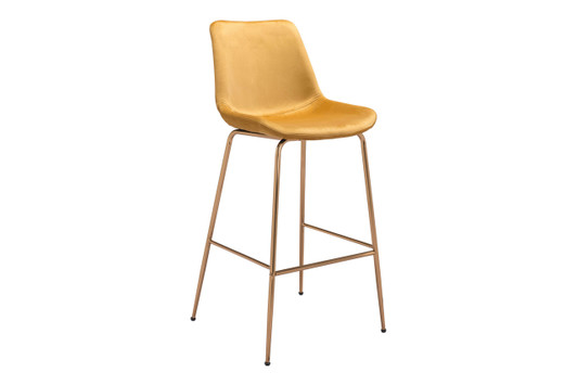 Tonia Bar Chair|yellow