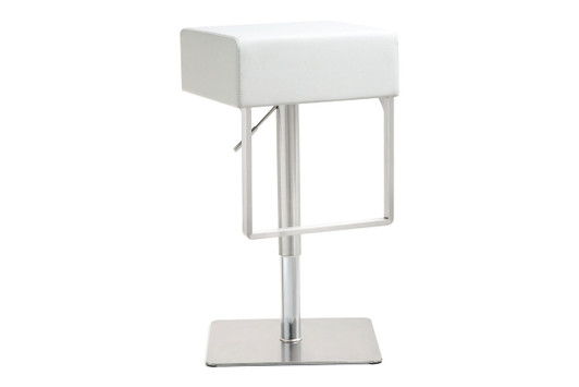 Isabella Steel Barstool|white
