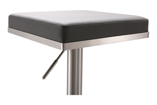 Kathy Steel Adjustable Barstool|gray