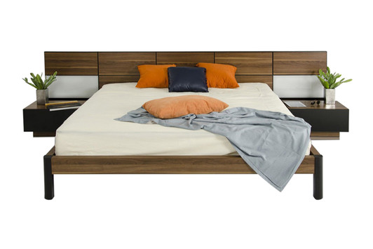 Modrest Rondo - Modern Bed with Nightstands|queen